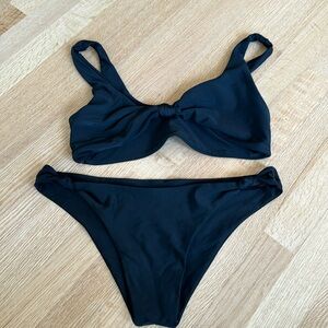 Authentic Blackbough black cheeky bottoms, knotted top